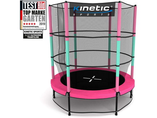Kinetic Sports Trampolin für Kinder, Indoortrampolin Jumper 140cm
