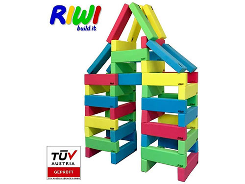 RIWI 48er Bausteinset | XXL Schaumstoff Bausteine